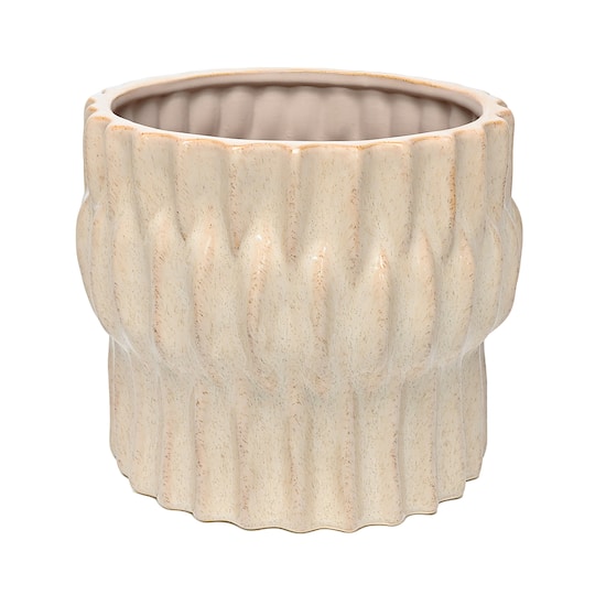 Michaels, 9" Tan Modern Ceramic Pot by Ashland® – Category: Spring Vases, Containers and Hangers